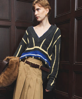 【26WINTER PRE-ORDER】Stripe Cricket Knit