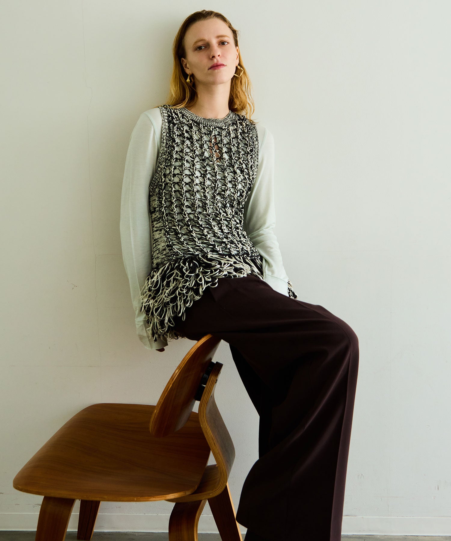 [26SPRING PRE-ORDER]Fringe Mesh Vest