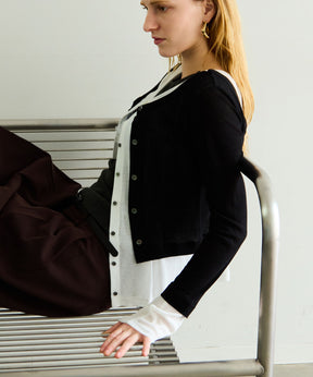 【PRE-ORDER】2way Neck Bicolor Comfort Top