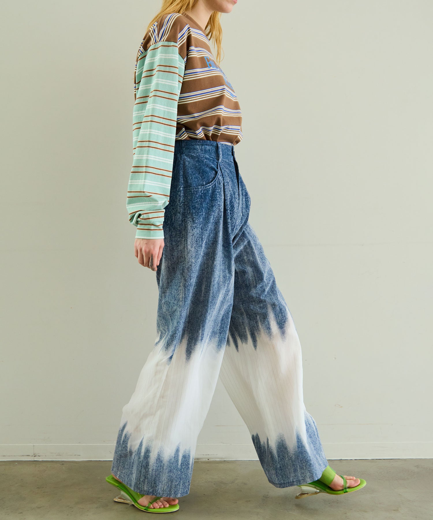 [26SPRING预购]植绒牛仔裤