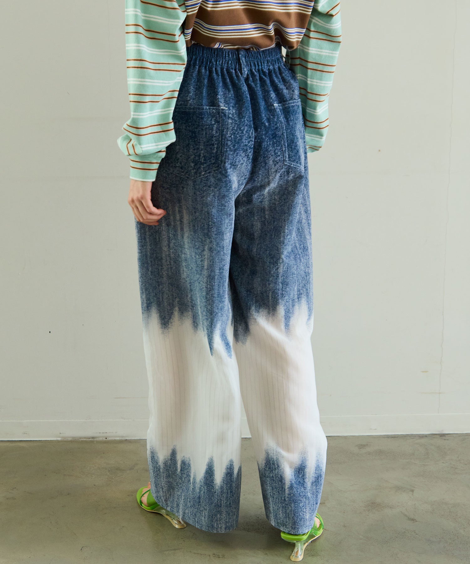 [26SPRING预购]植绒牛仔裤