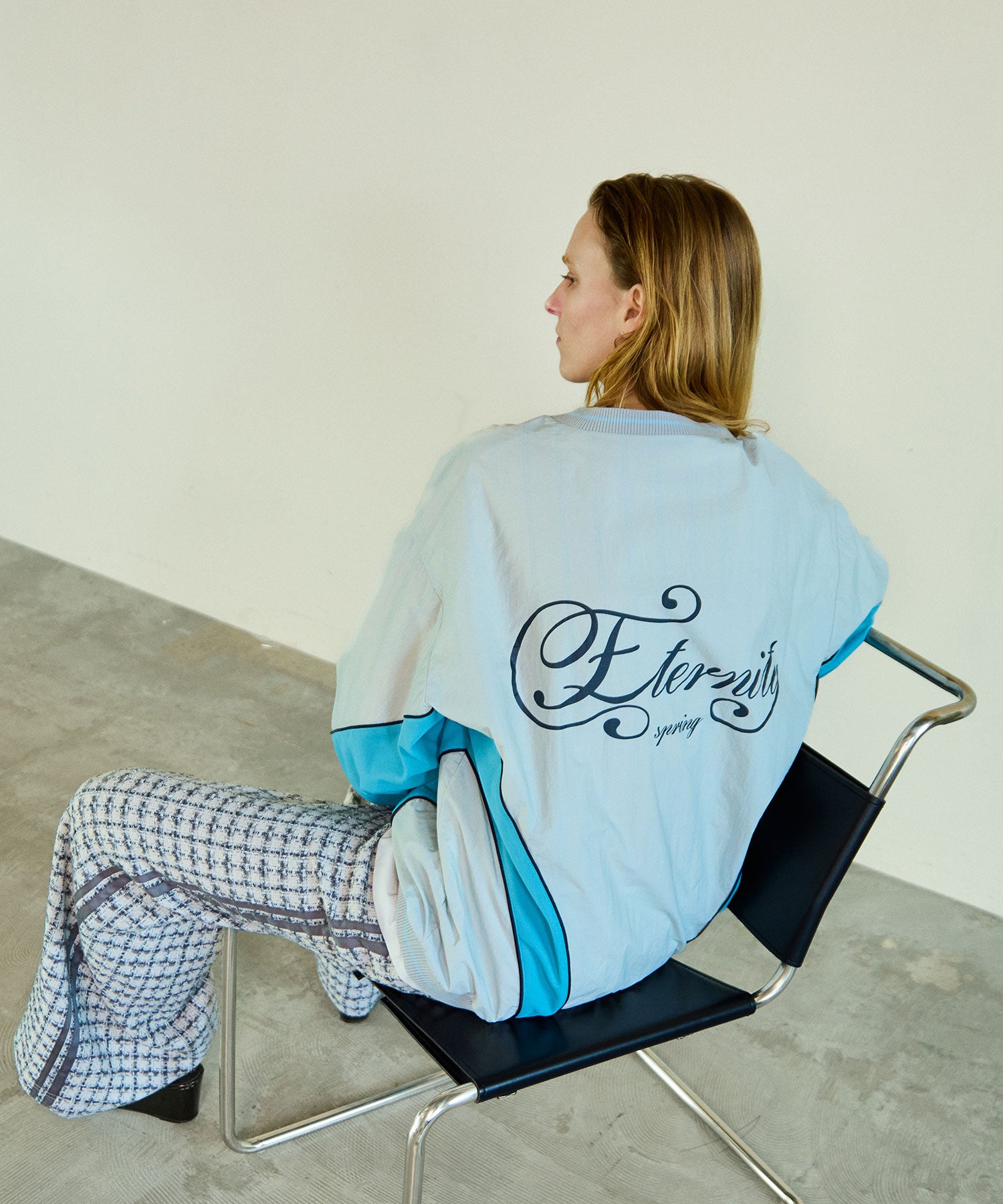 Striped Print V-Neck Tops