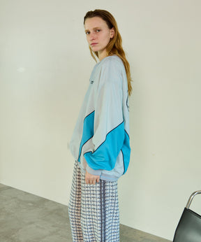 Striped Print V-Neck Tops