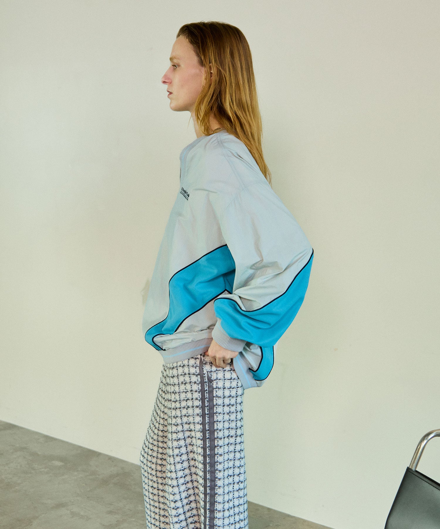 Striped Print V-Neck Tops