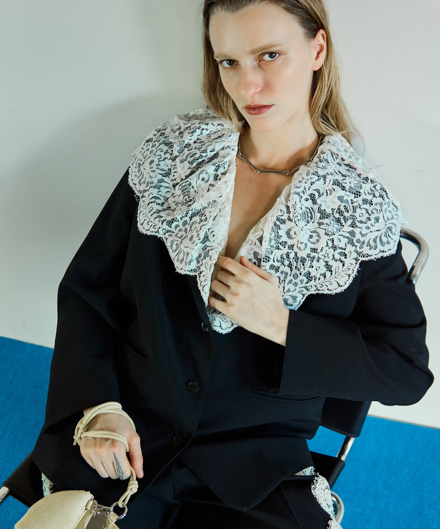 Lace Vest Single Jacket