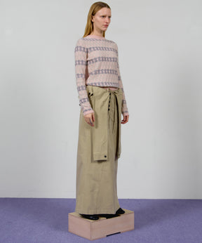 【OPEN YY】WRAP TRENCH SKIRT