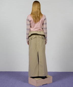 【OPEN YY】WRAP TRENCH SKIRT