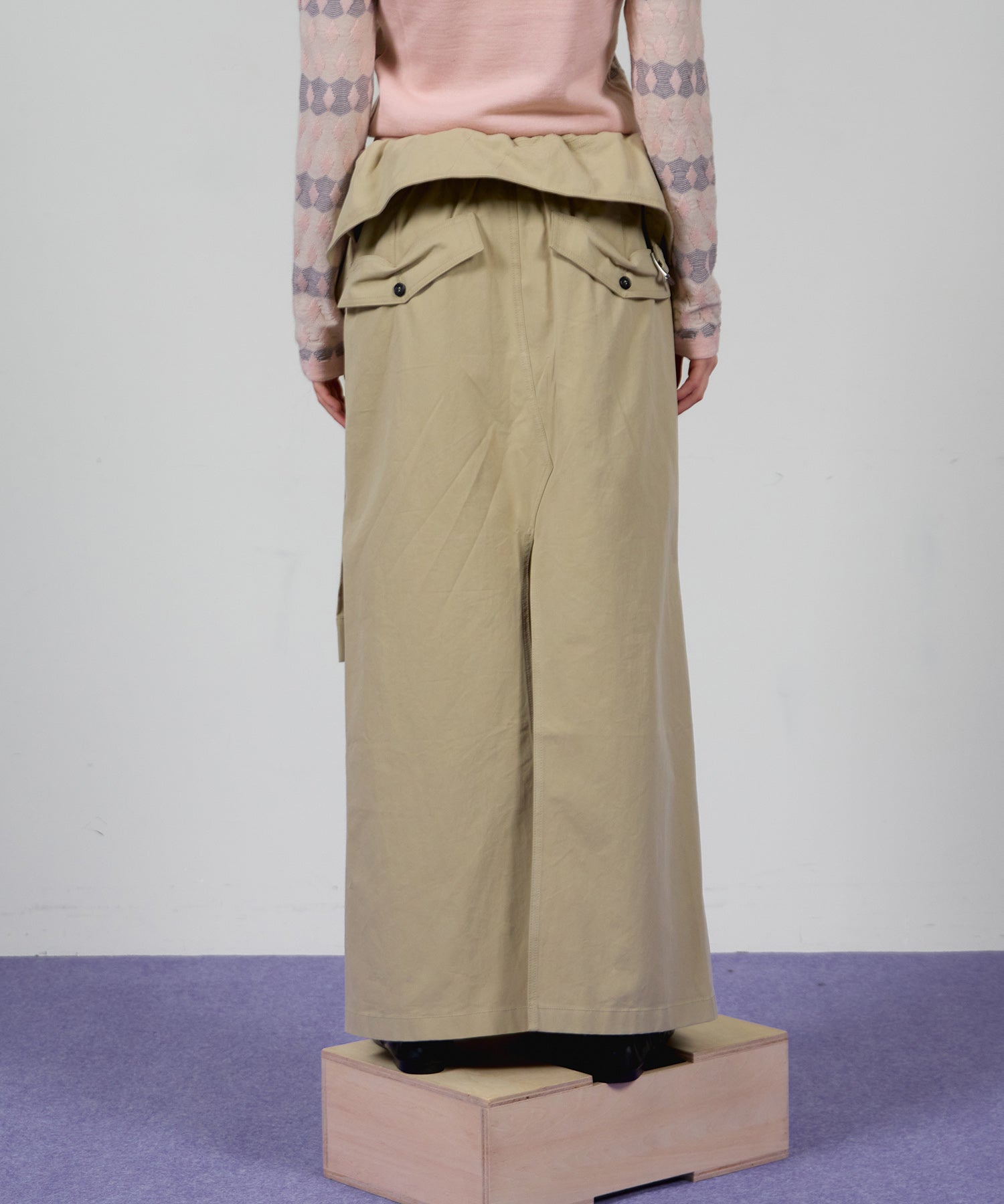 【OPEN YY】WRAP TRENCH SKIRT