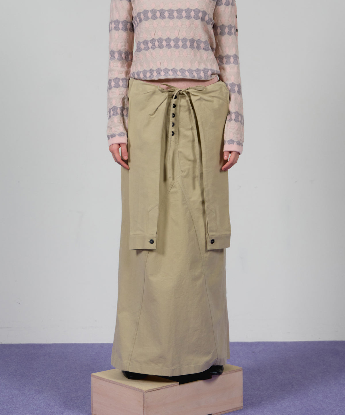 【OPEN YY】WRAP TRENCH SKIRT