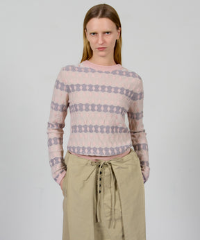 【OPEN YY】JACQUARD PULLOVER