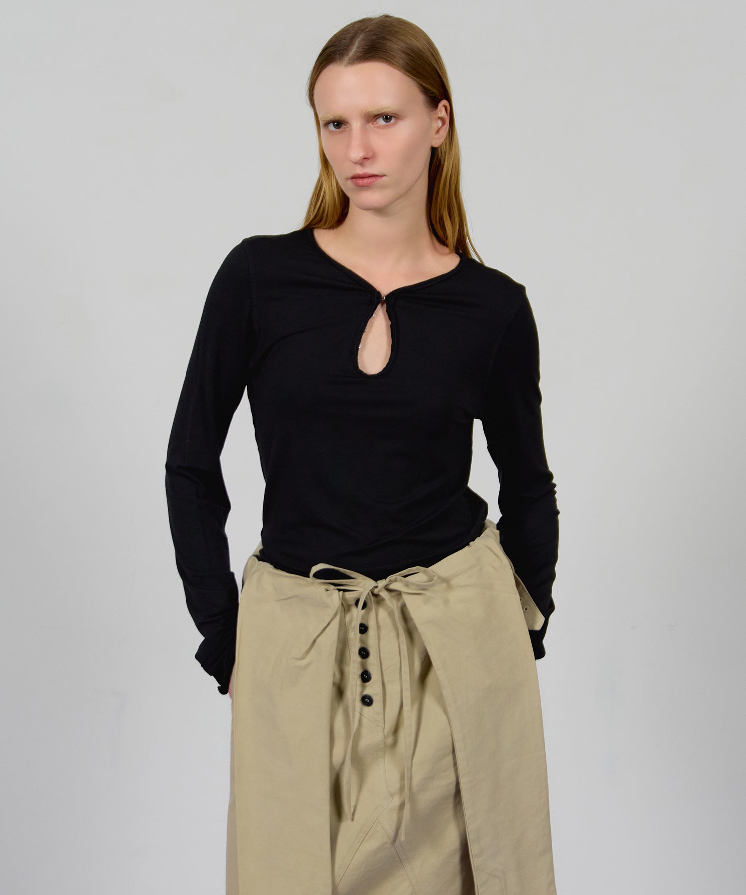 【OPEN YY】WRAP TRENCH SKIRT