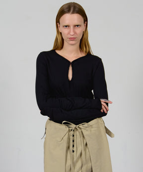 【OPEN YY】HOOK HENLEY LONG SLEEVE