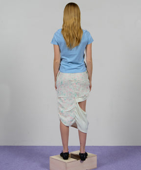 【OPEN YY】FLORAL BLANKIE CUTOUT SKIRT