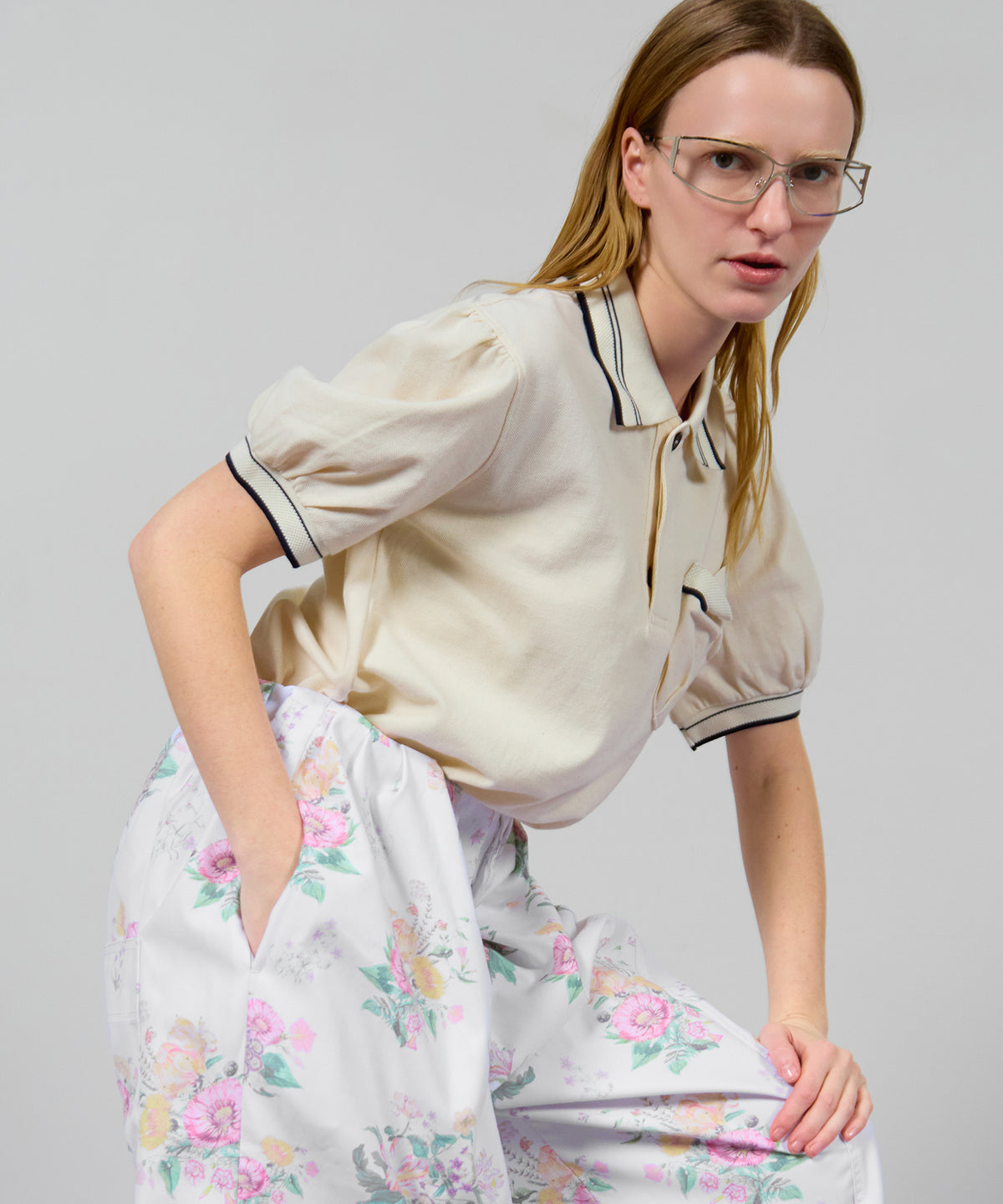 【OPEN YY】PUFFY PIQUÉ POLO