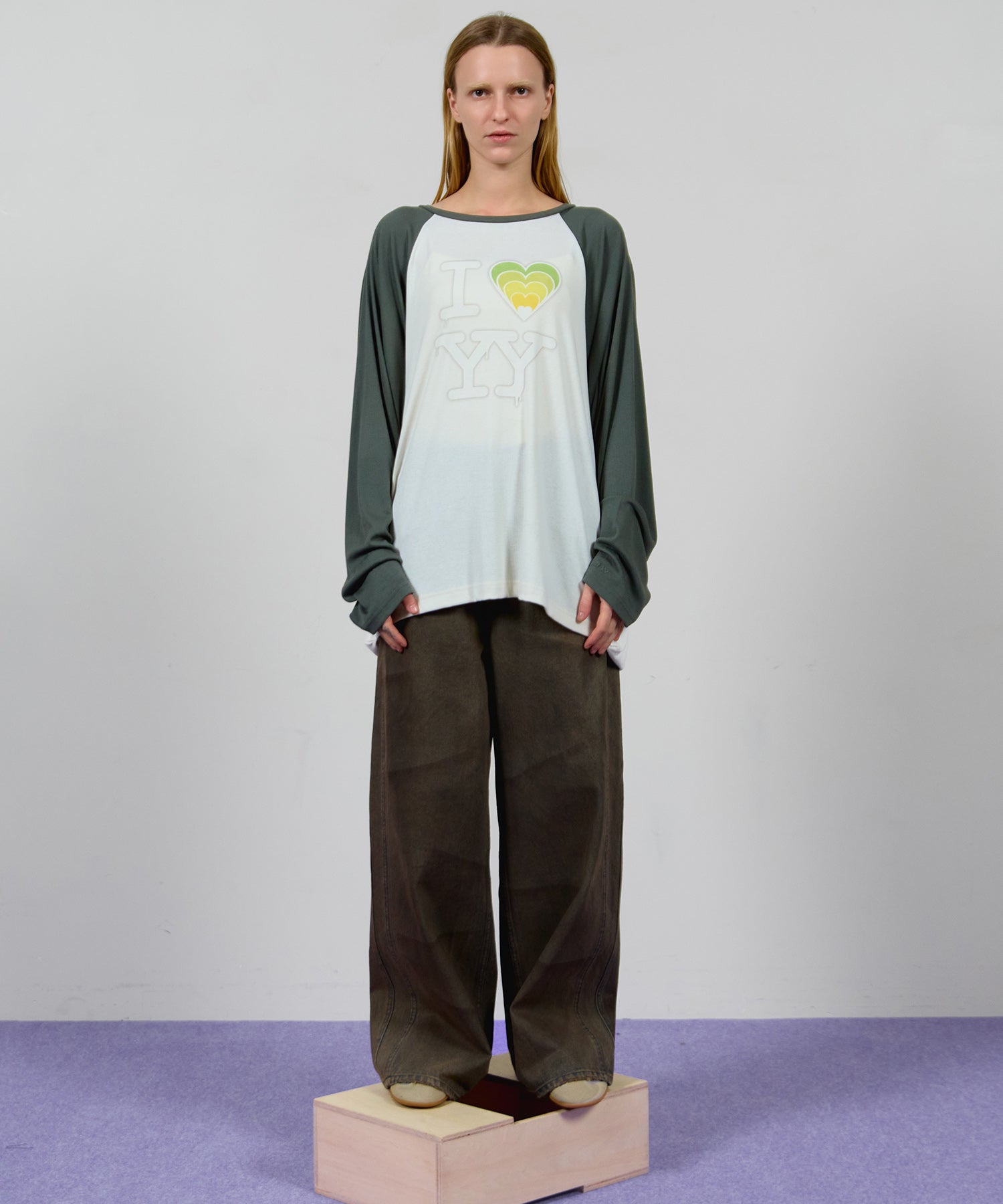 【OPEN YY】I LOVE YY RAGLAN TEE