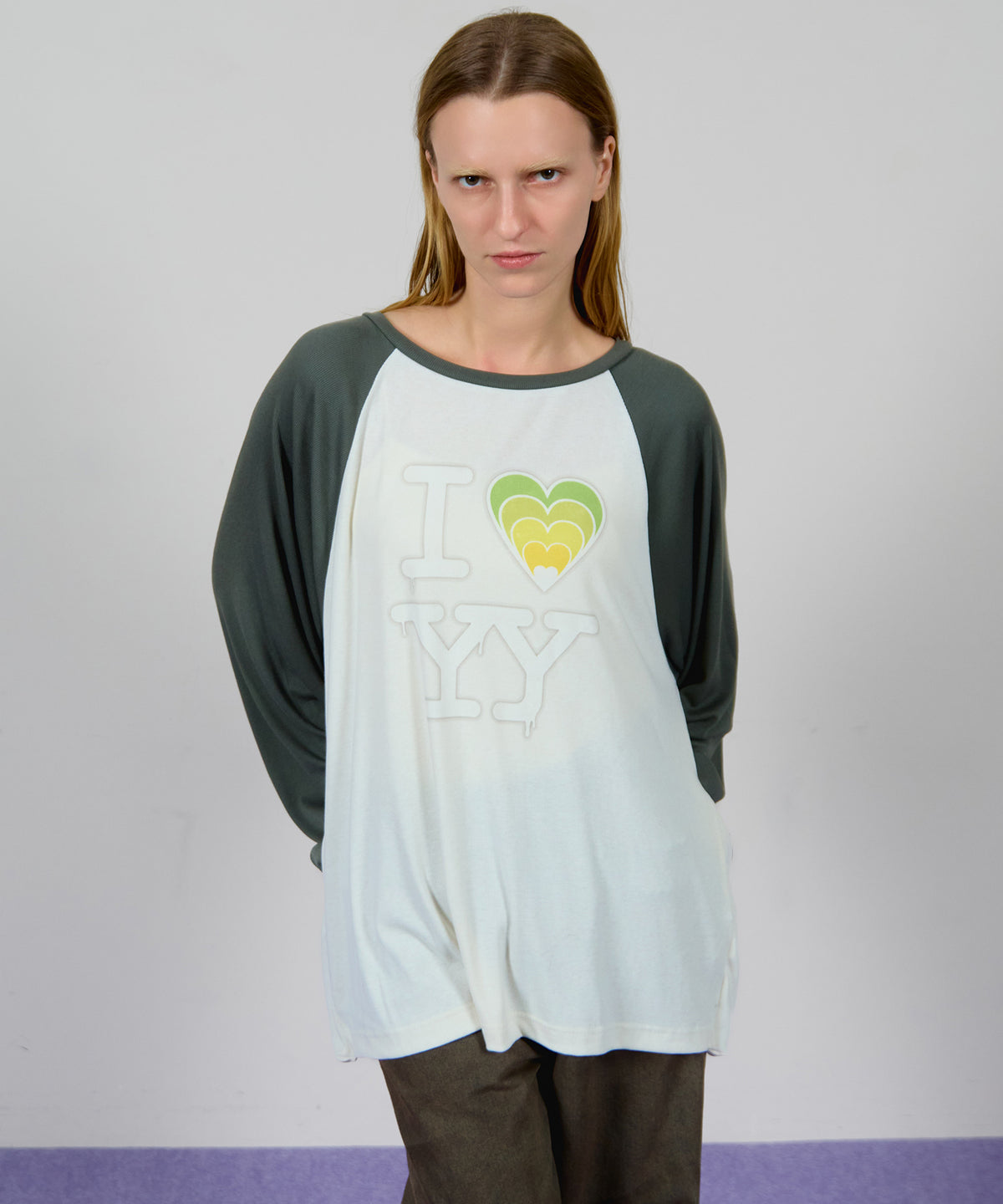 【OPEN YY】I LOVE YY RAGLAN TEE