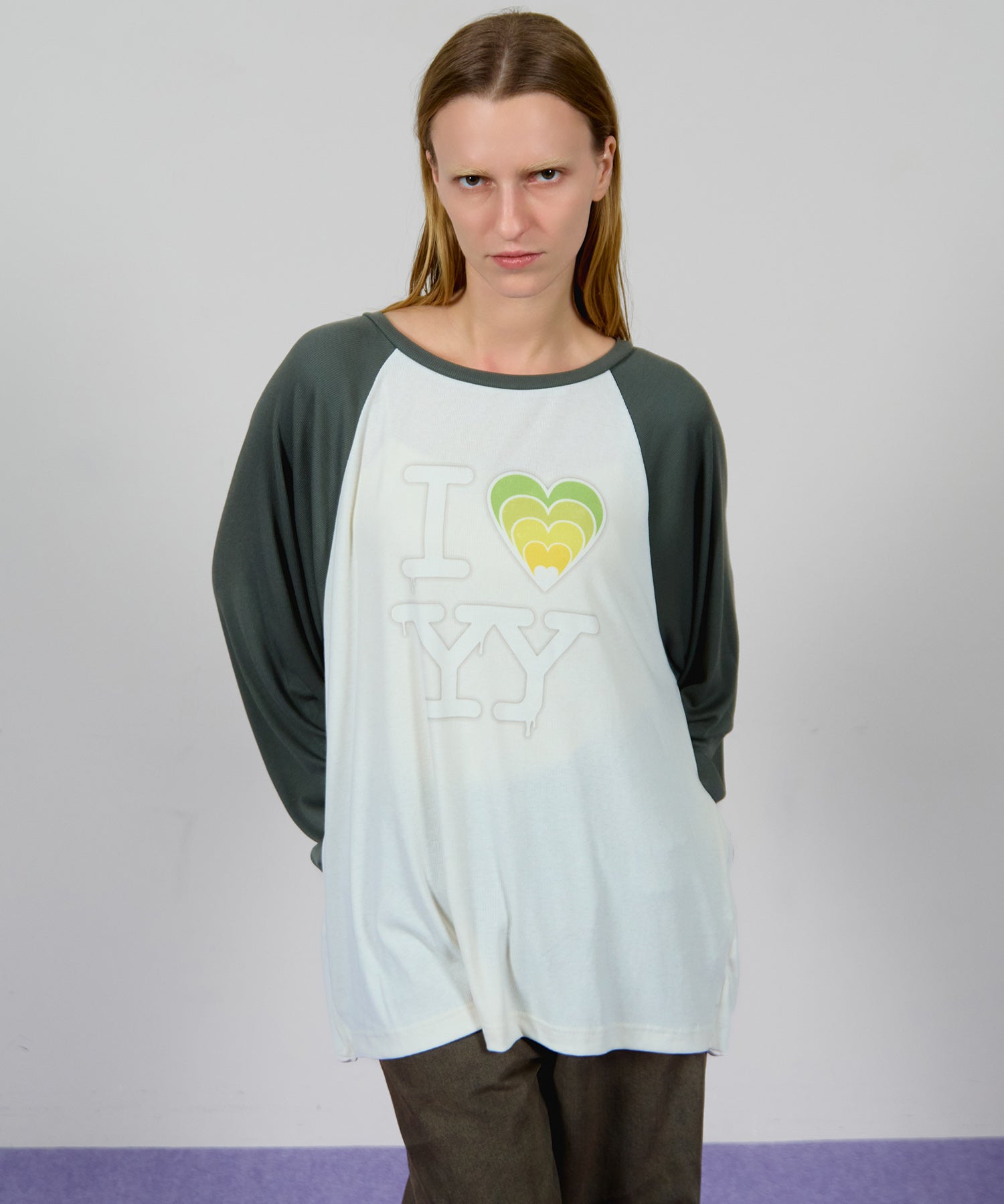 【OPEN YY】I LOVE YY RAGLAN TEE