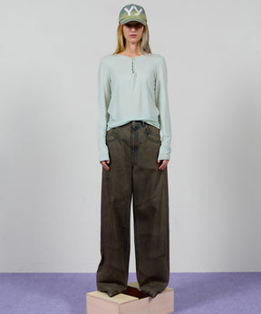 【OPEN YY】HOOK HENLEY LONG SLEEVE