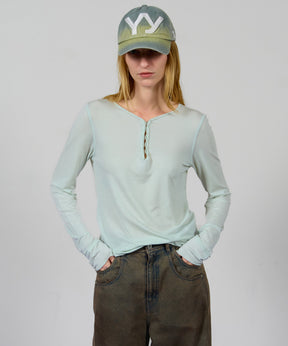 【OPEN YY】HOOK HENLEY LONG SLEEVE