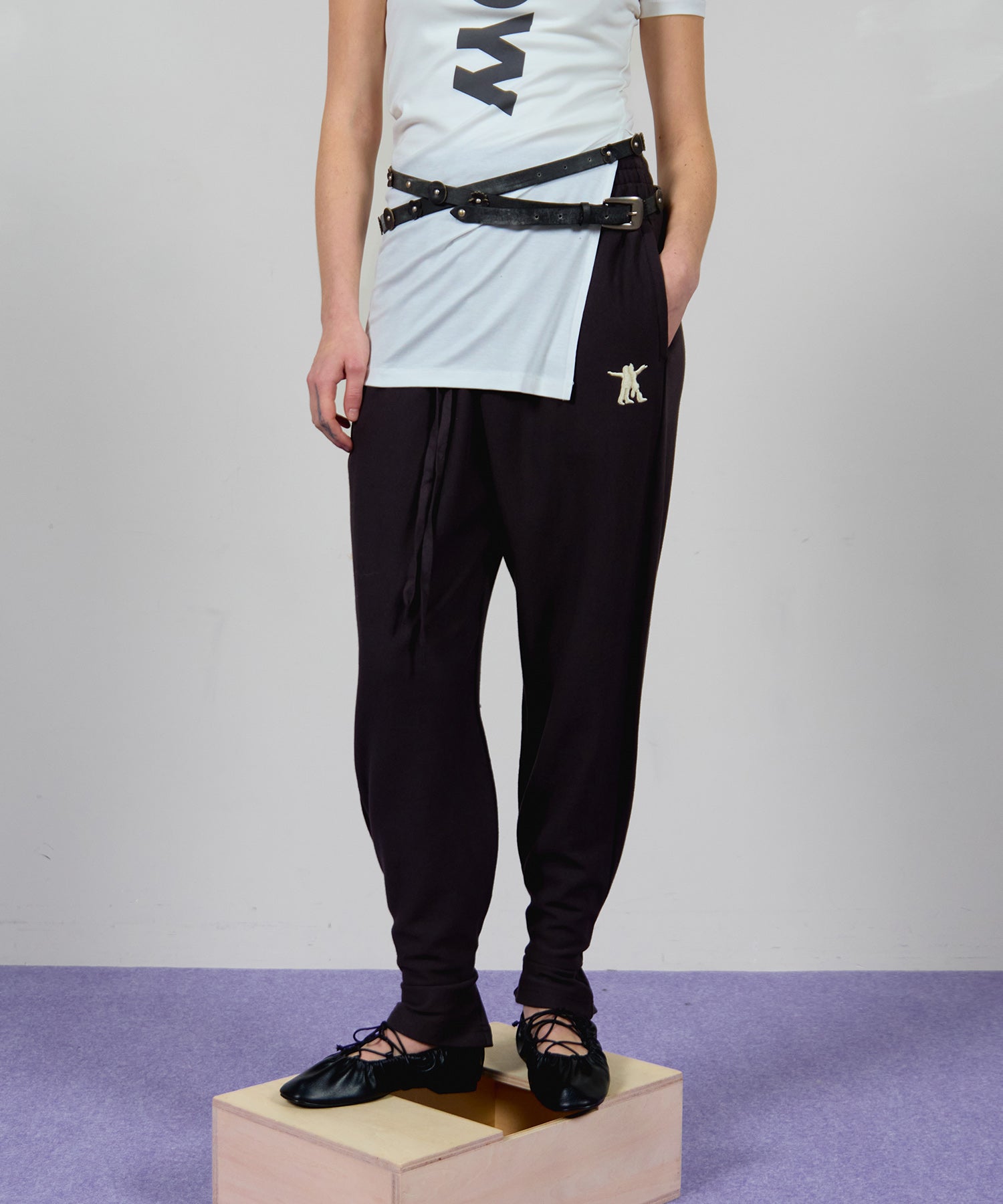 【OPEN YY】WRAP AROUND FLOWER-STUD BELT