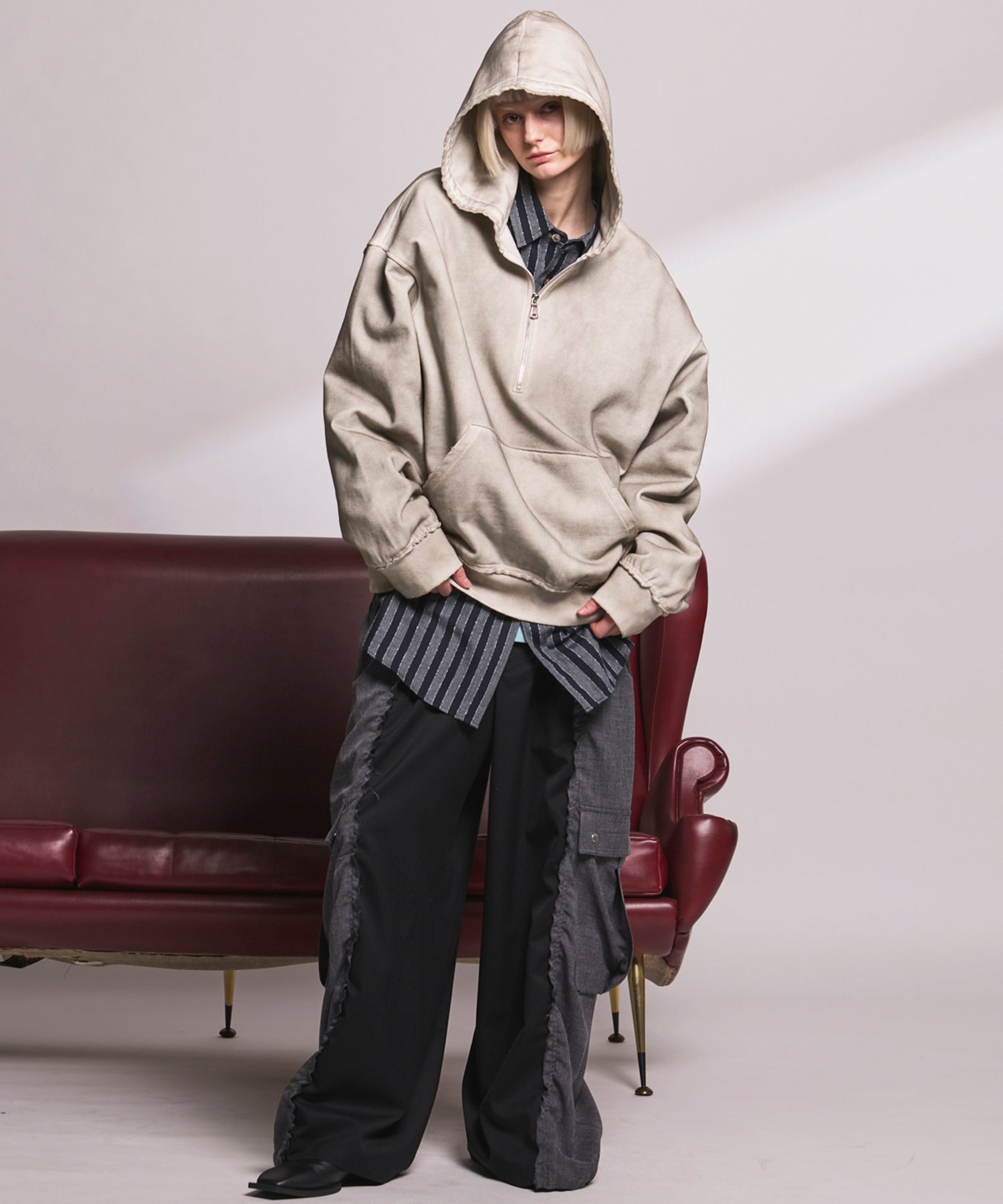 Cut-off Docking Prime-Wide Cargo Pants