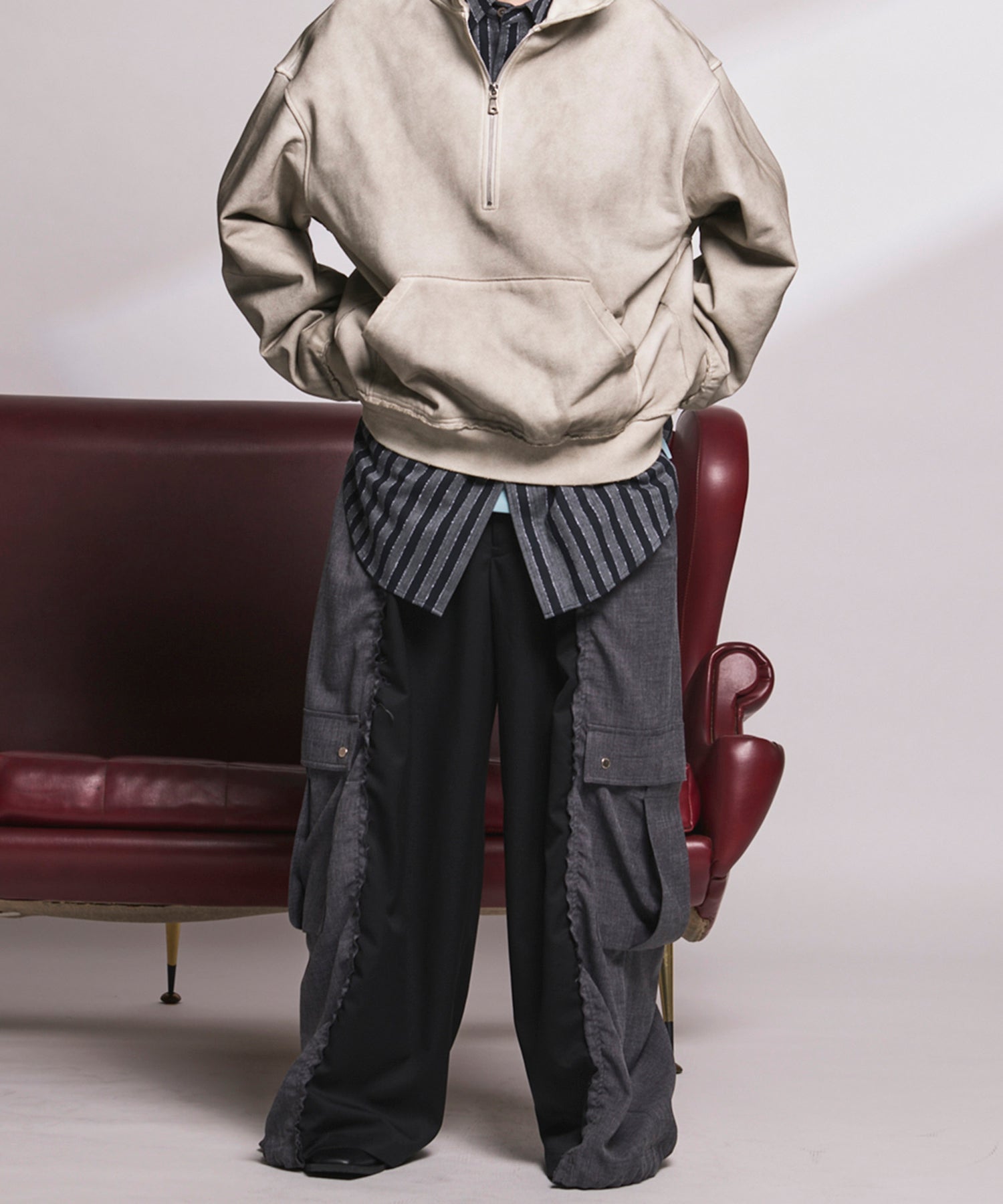 Cut-off Docking Prime-Wide Cargo Pants