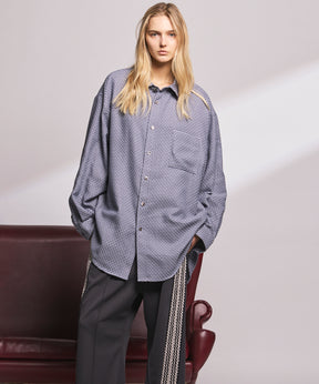 【Italian Dead Stock Fabric】Prime-Over Maxi Regular Collar Shirts Coat