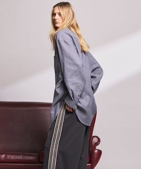 【Italian Dead Stock Fabric】Prime-Over Maxi Regular Collar Shirts Coat