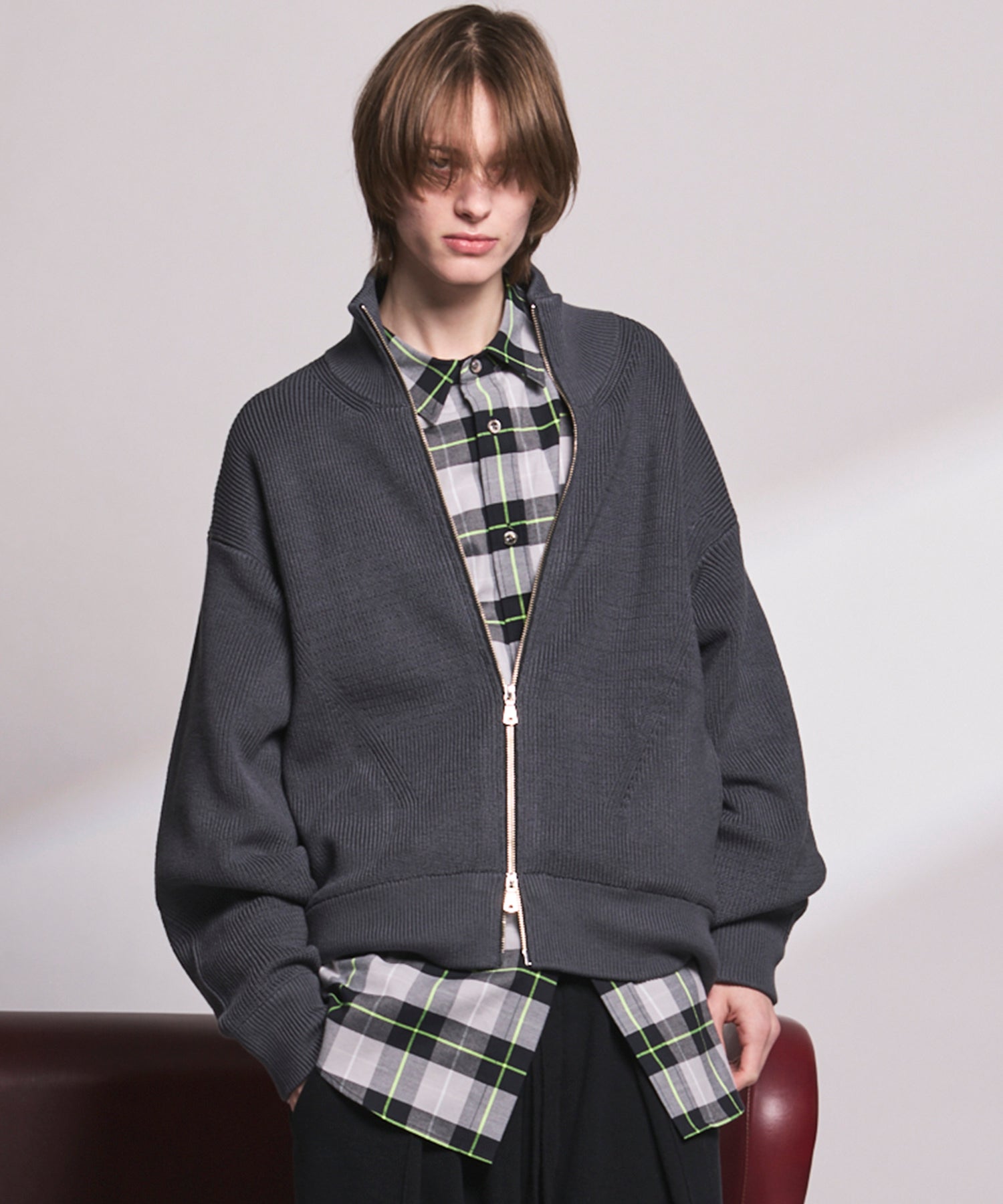 C/A Prime-Over Drivers Zip Knit