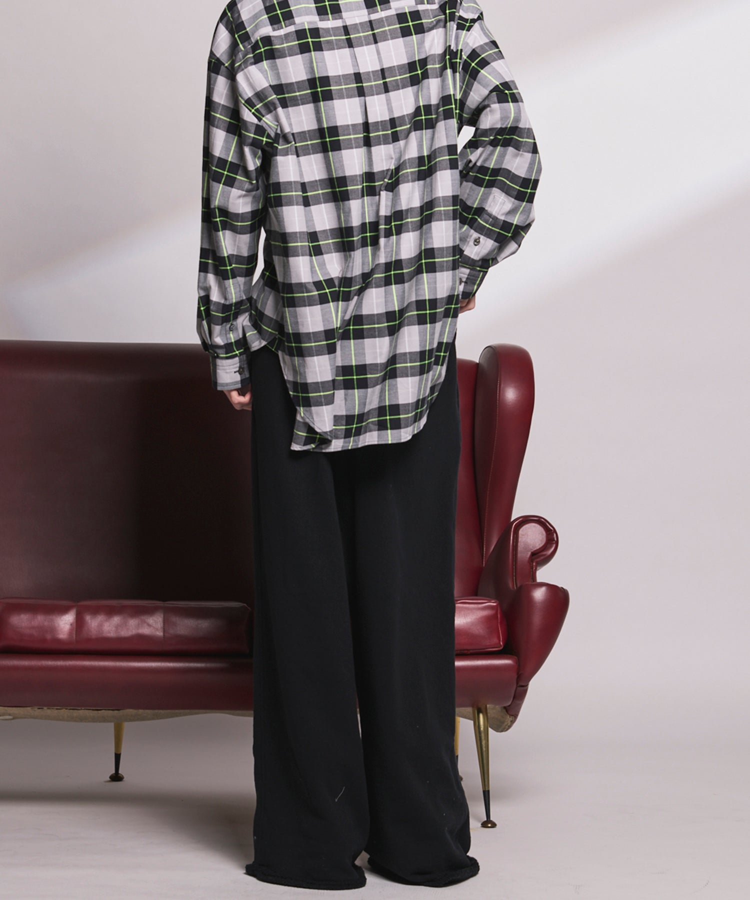 Loop-knit Tuck Wide Sweatpants