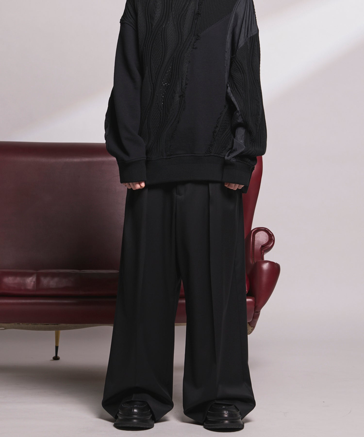 4 Colors Chambray Washable Wool Peaked Lapel Double Breasted Jacket