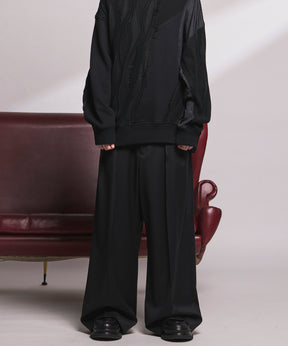 4 Colors Chambray Washable Wool Peaked Lapel Double Breasted Jacket