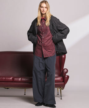 4 Colors Chambray Washable Wool Peaked Lapel Double Breasted Jacket