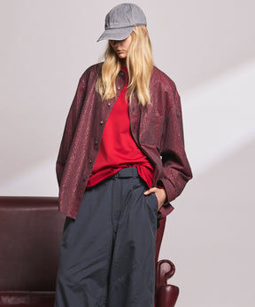 【Italian Dead Stock Fabric】Regular Collar Prime-Over Shirt