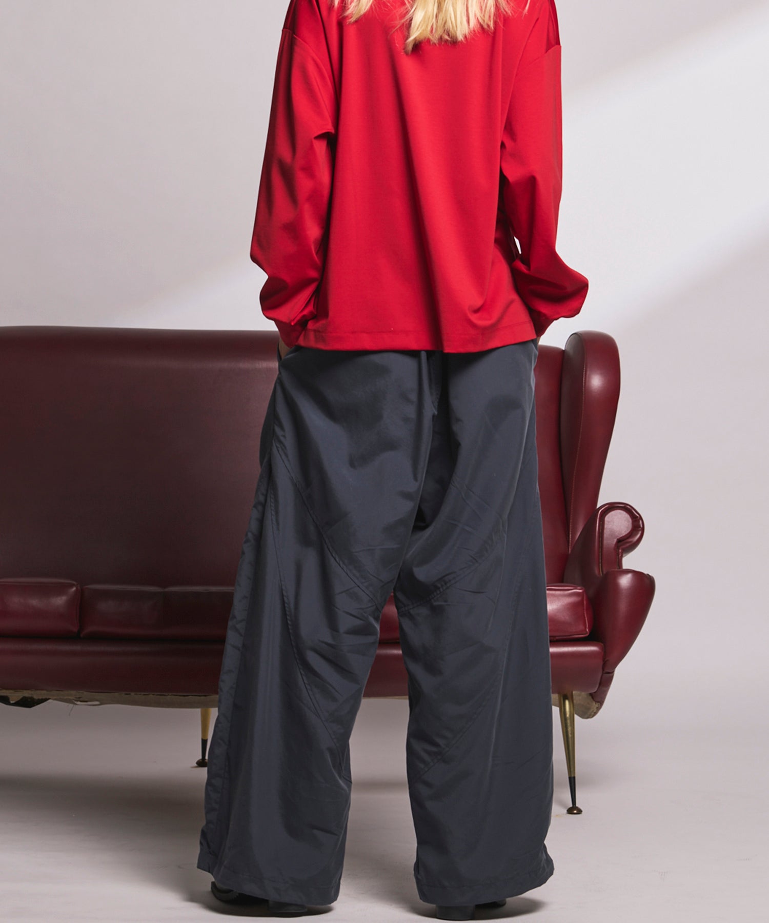 4 Colors Chambray Washable Wool Peaked Lapel Double Breasted Jacket