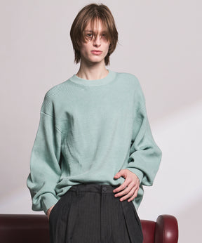 C/A Prime-Over Pullover Crew Neck Knit