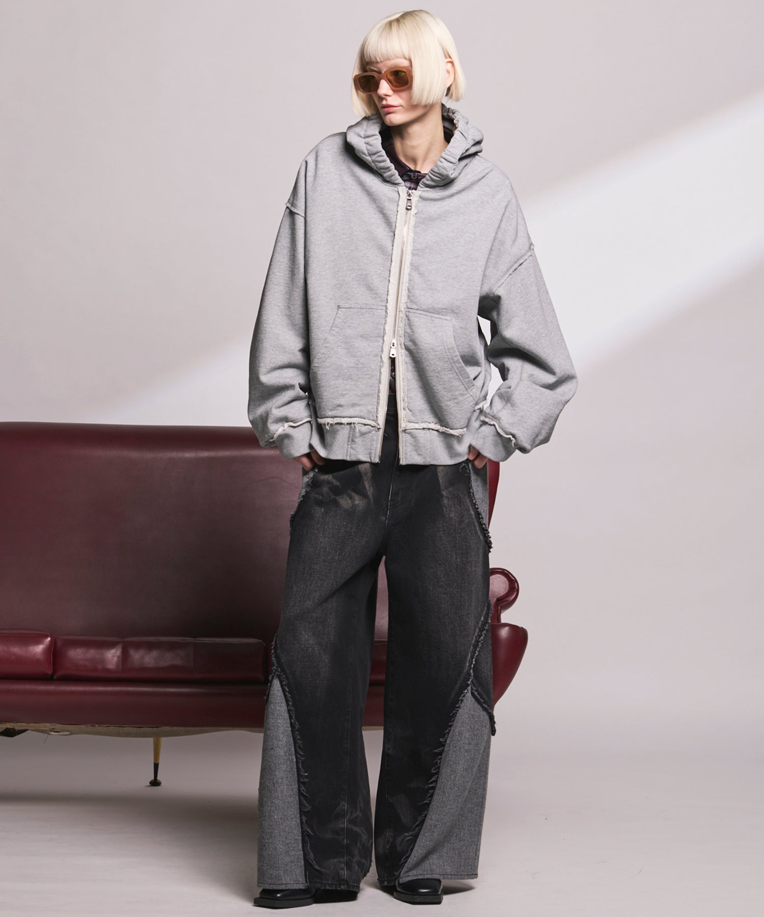 【Italian Dead Stock Fabric】Regular Collar Prime-Over Shirt