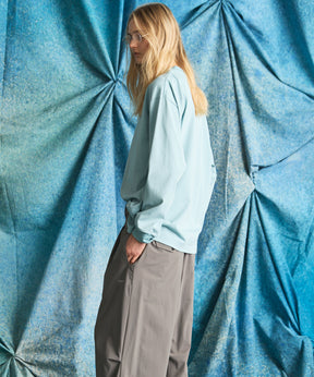 艺术家图形刺绣Prime-Over船长颈长袖T恤