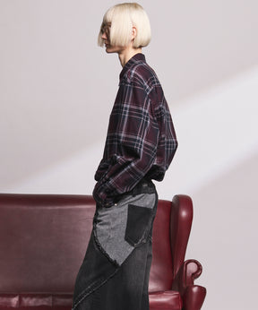 【Italian Dead Stock Fabric】Regular Collar Prime-Over Shirt