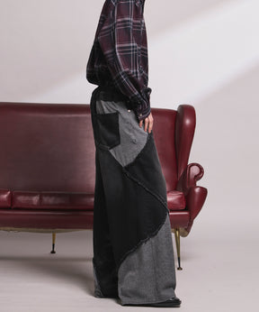 4 Colors Chambray Washable Wool Peaked Lapel Double Breasted Jacket