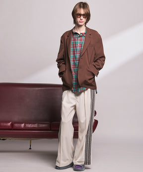 【Italian Dead Stock Fabric】Regular Collar Prime-Over Shirt