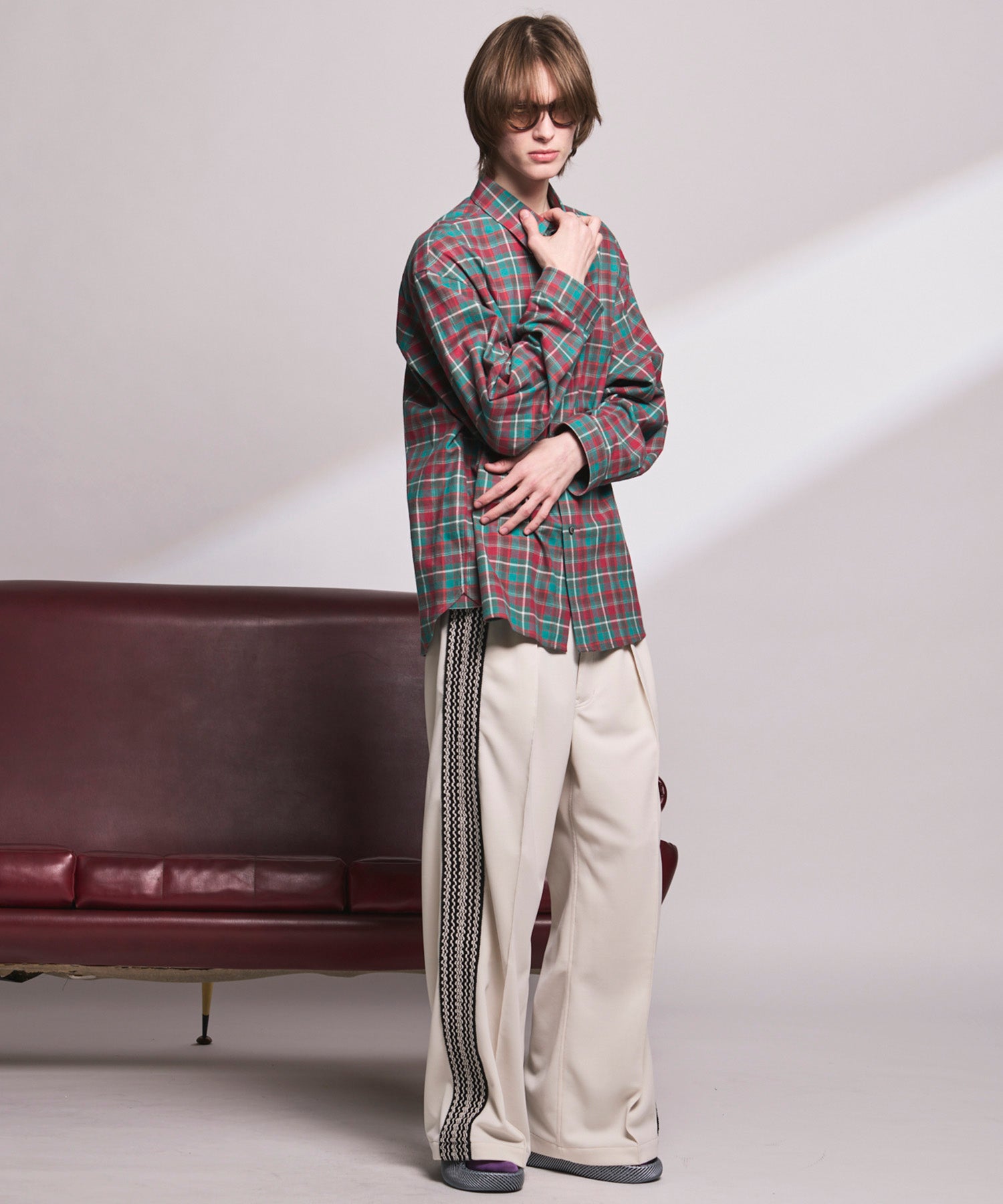 4 Colors Chambray Washable Wool Peaked Lapel Double Breasted Jacket