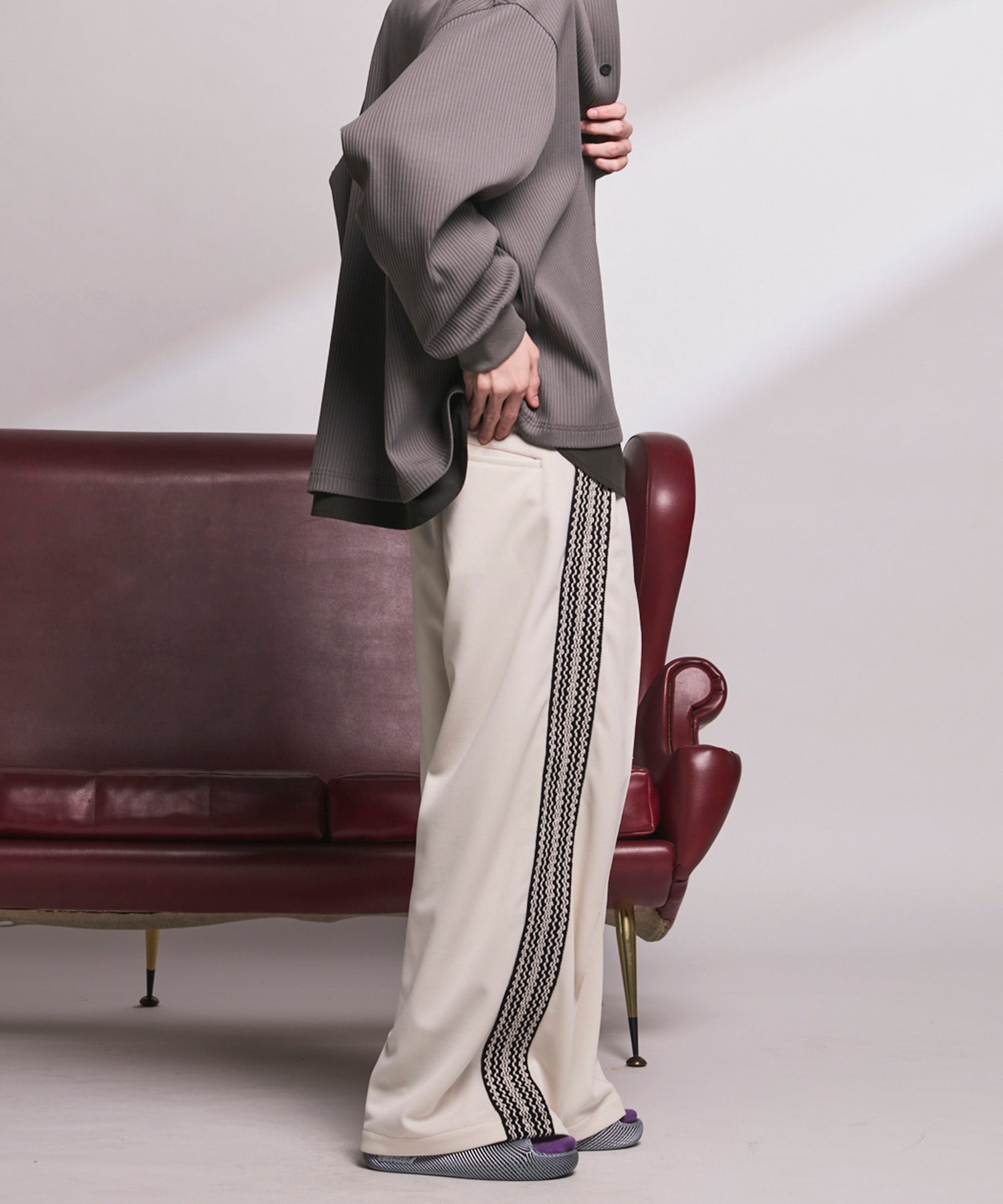 4 Colors Chambray Washable Wool Peaked Lapel Double Breasted Jacket