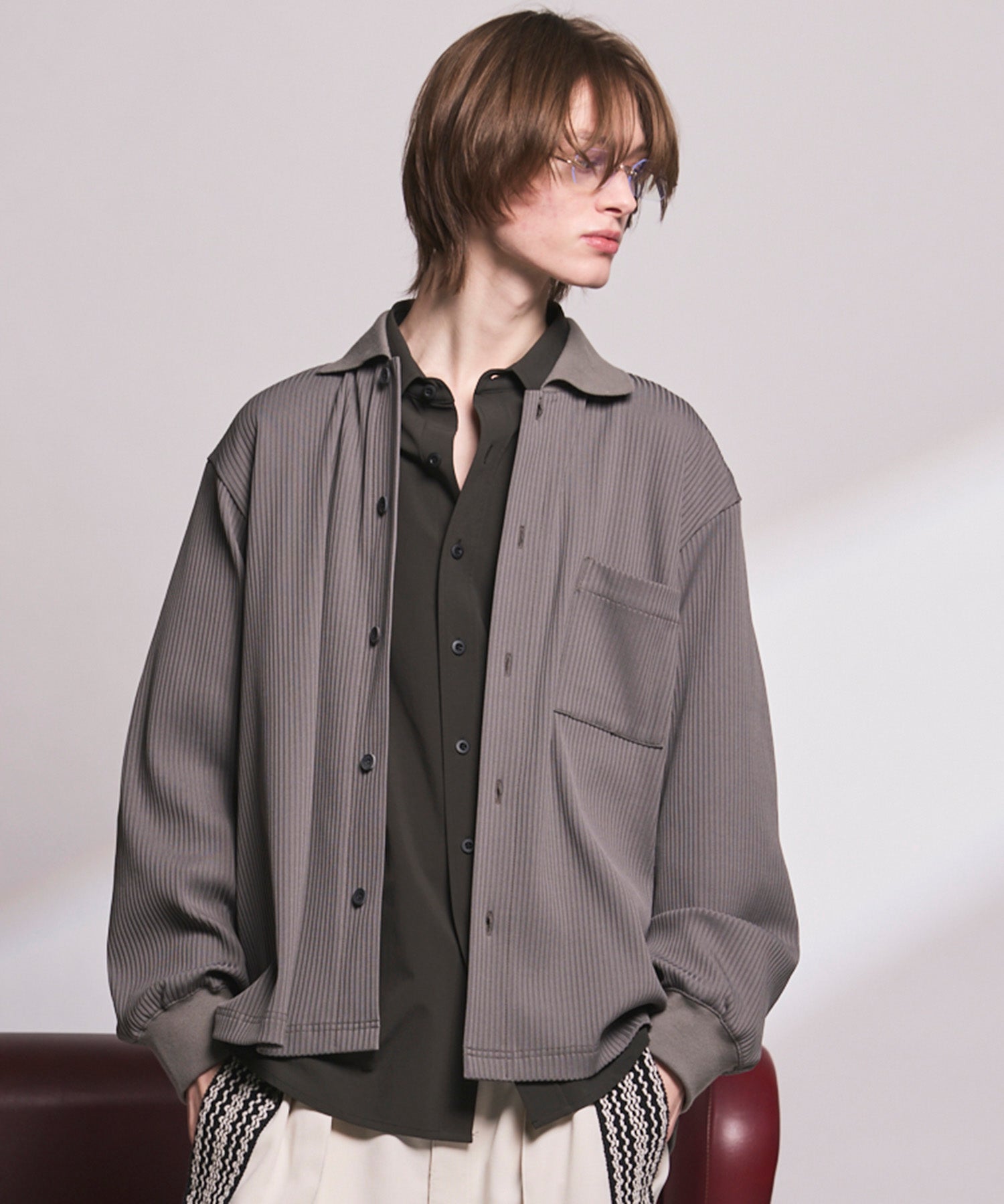 【26SS PRE-ORDER】Omega Rib Prime-Over Long Sleeve Shirt