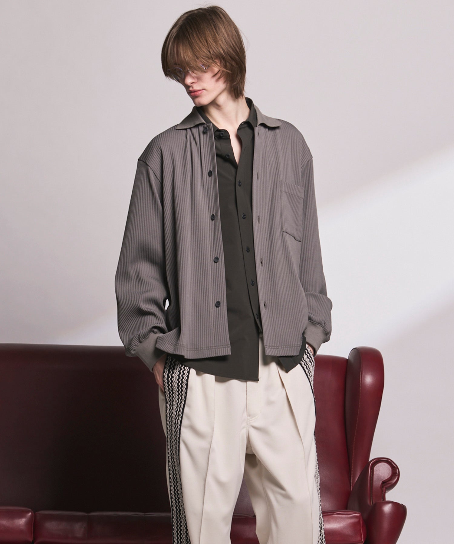 【26SS PRE-ORDER】Omega Rib Prime-Over Long Sleeve Shirt