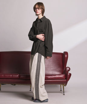 4 Colors Chambray Washable Wool Peaked Lapel Double Breasted Jacket