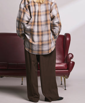 4 Colors Chambray Washable Wool Peaked Lapel Double Breasted Jacket