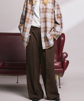 4 Colors Chambray Washable Wool Peaked Lapel Double Breasted Jacket