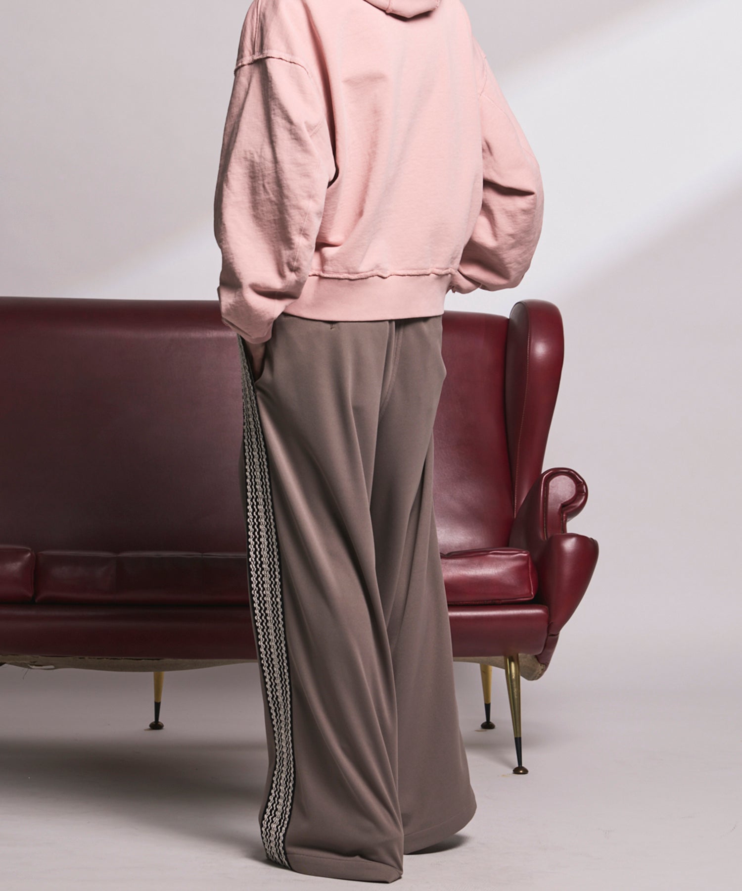 4 Colors Chambray Washable Wool Peaked Lapel Double Breasted Jacket