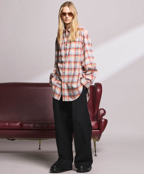 4 Colors Chambray Washable Wool Peaked Lapel Double Breasted Jacket